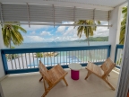 Blick vom Balkon aus