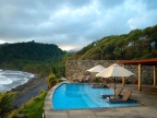 Vue mer de la piscine