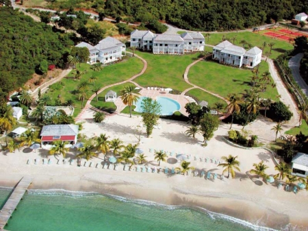 The Inn at English Harbour:
Le complexe vue du ciel