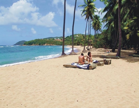 Plage près des bungalows